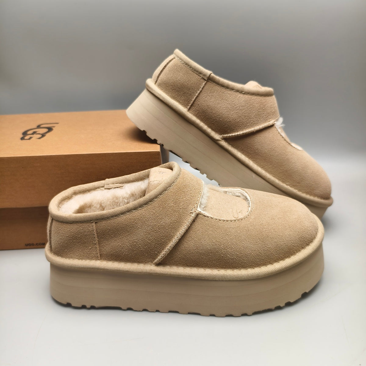 Sand Platform Mary Jane Shoes - Style 7612
