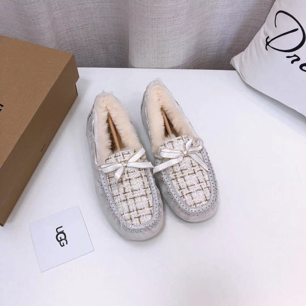 Pearl White Chic Loafers - Style 5623