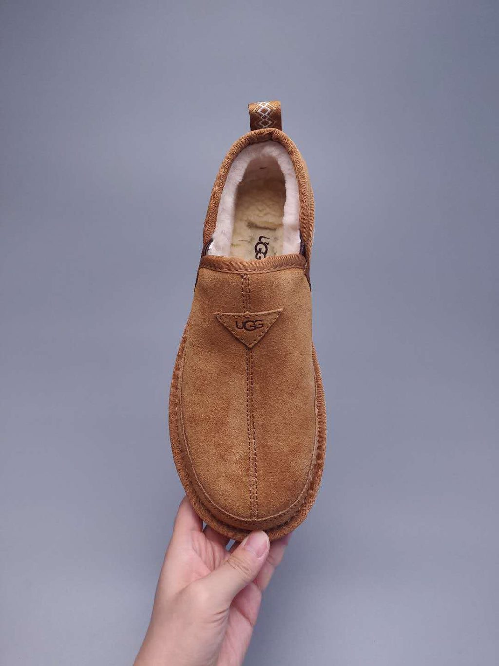 Men's Chestnut Slip-On Low-Top Casual Shoes - Style 3455