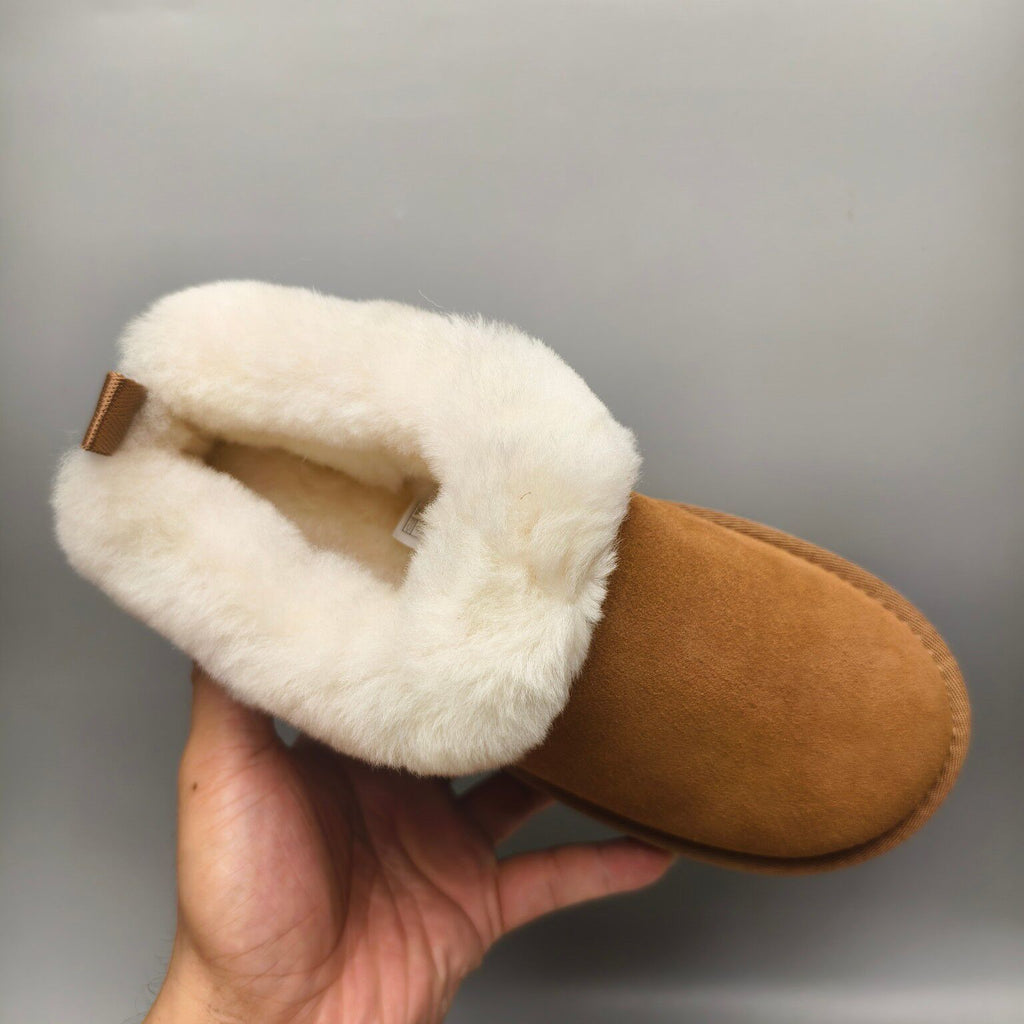Chestnut Platform Slip-On Shoes - Style 1393
