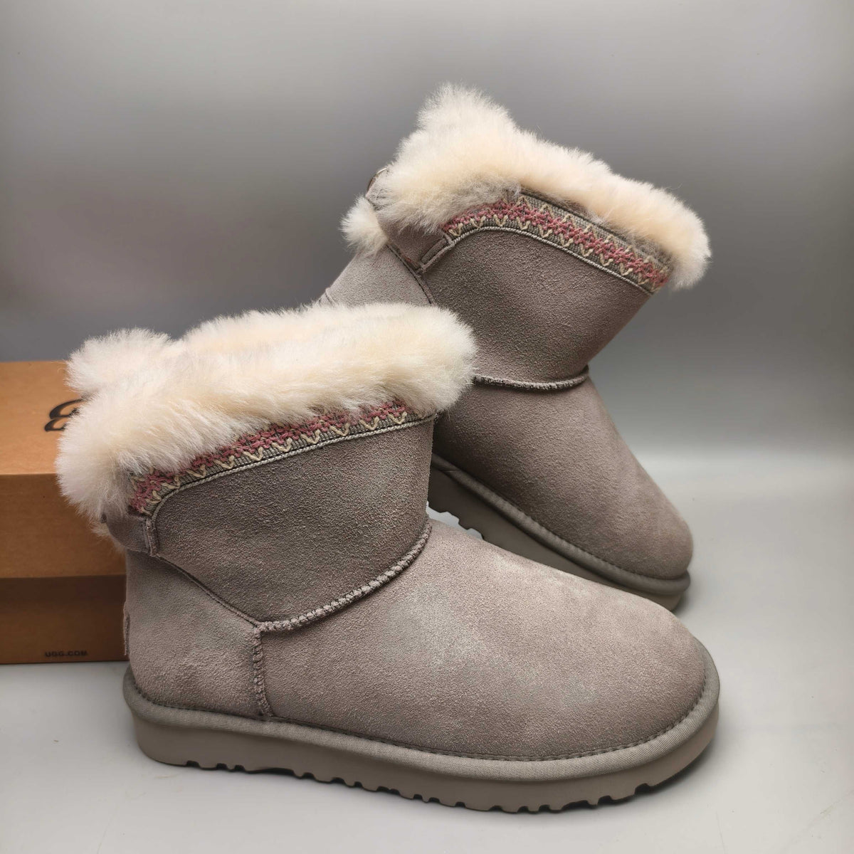 Gray Boho Back-Strap Casual Shoes - Style 4517