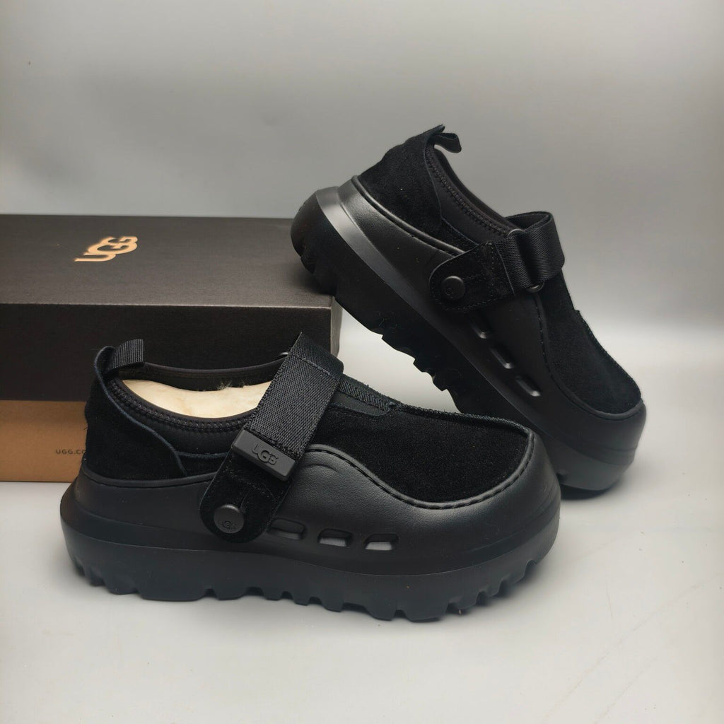 Black Unisex Slip-On Casual Shoes - Style 7550