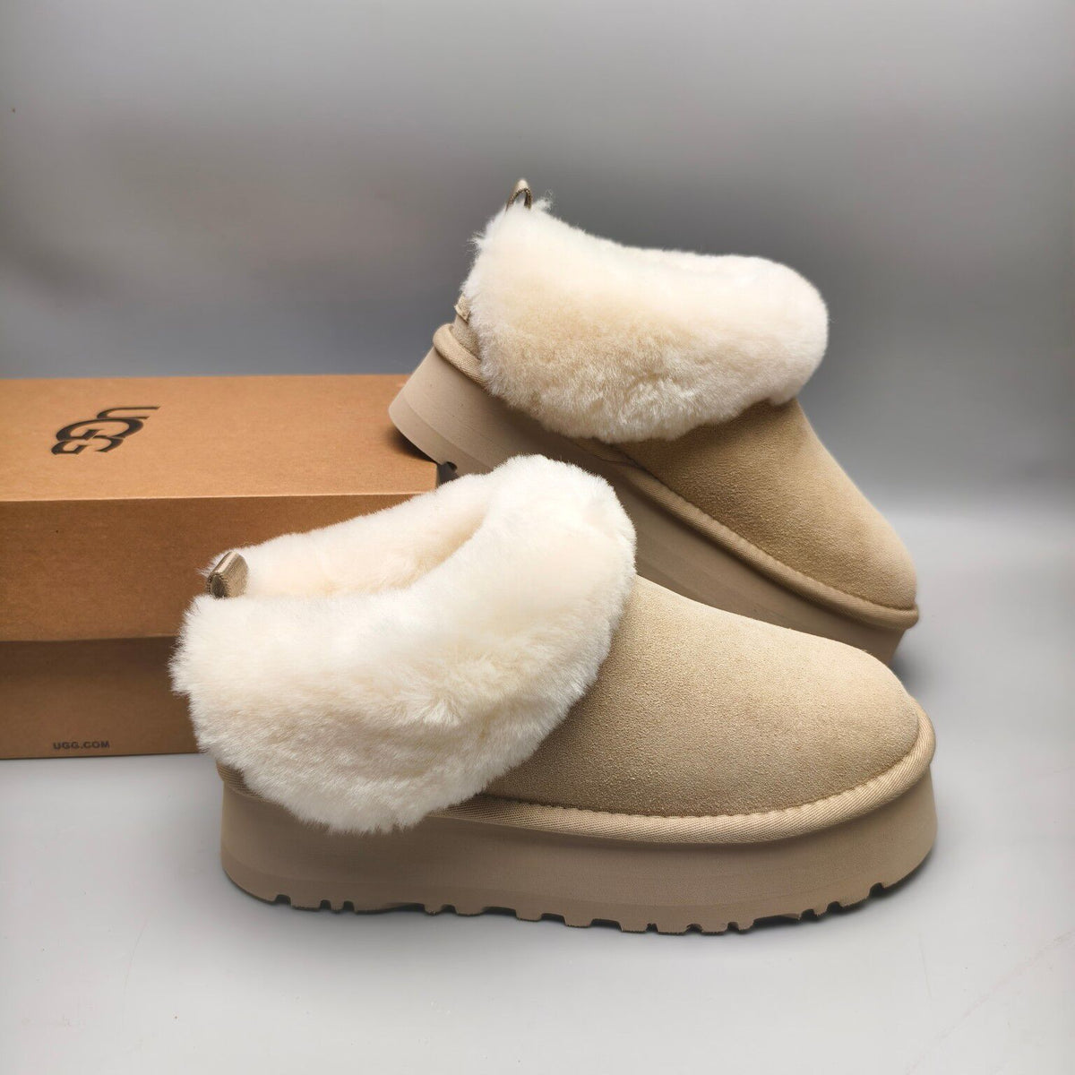 Sand Platform Slip-On Shoes - Style 1393