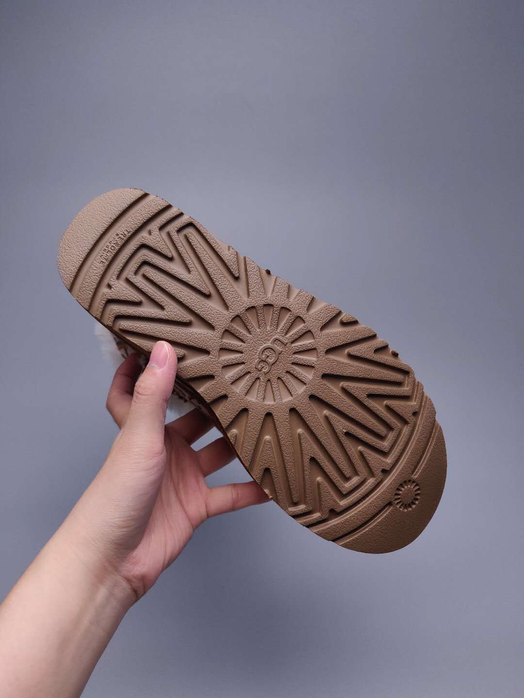 Chestnut Fabric-Textured Footwear - Style 6554