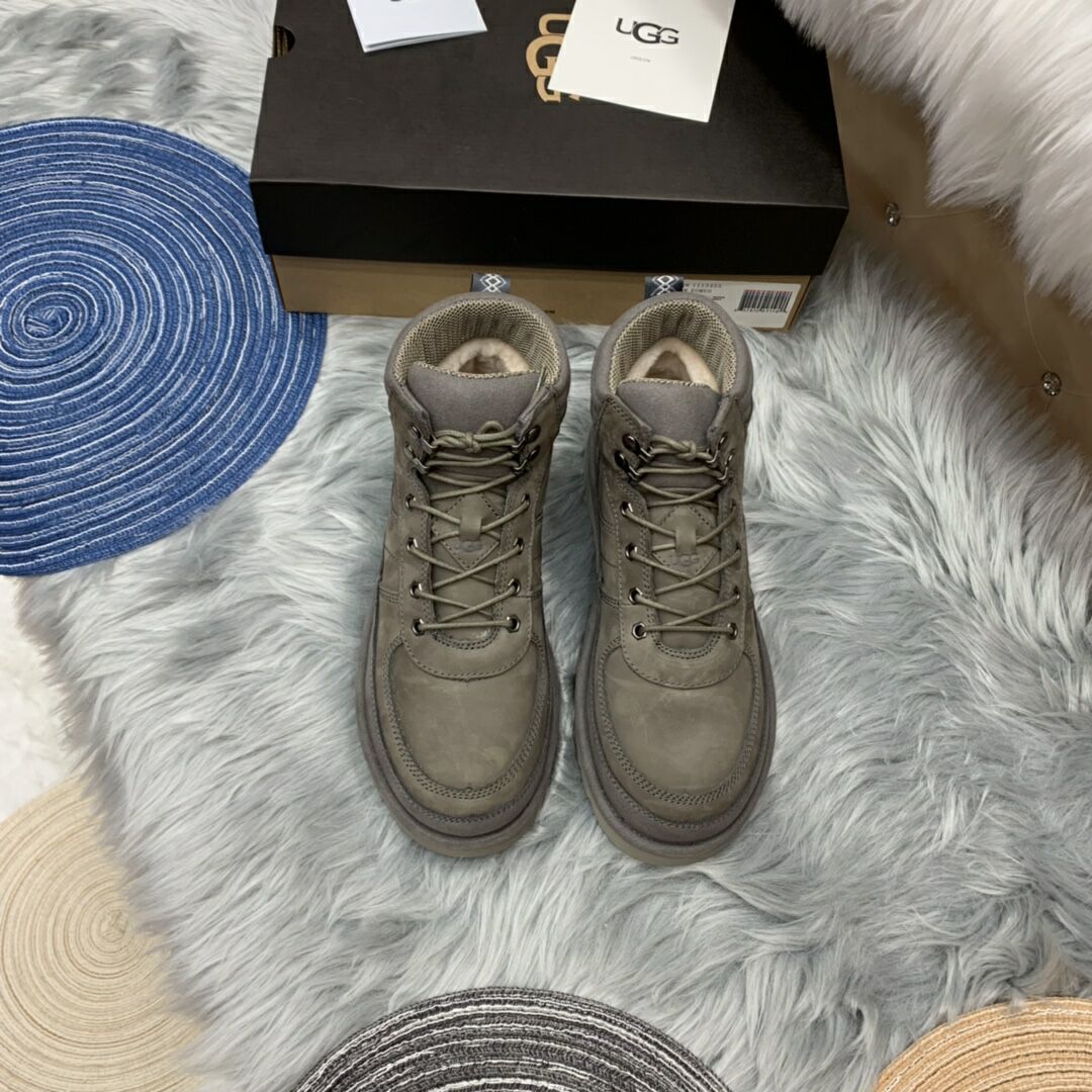 Men's Gray Lace-Up Casual Shoes - Style 2991
