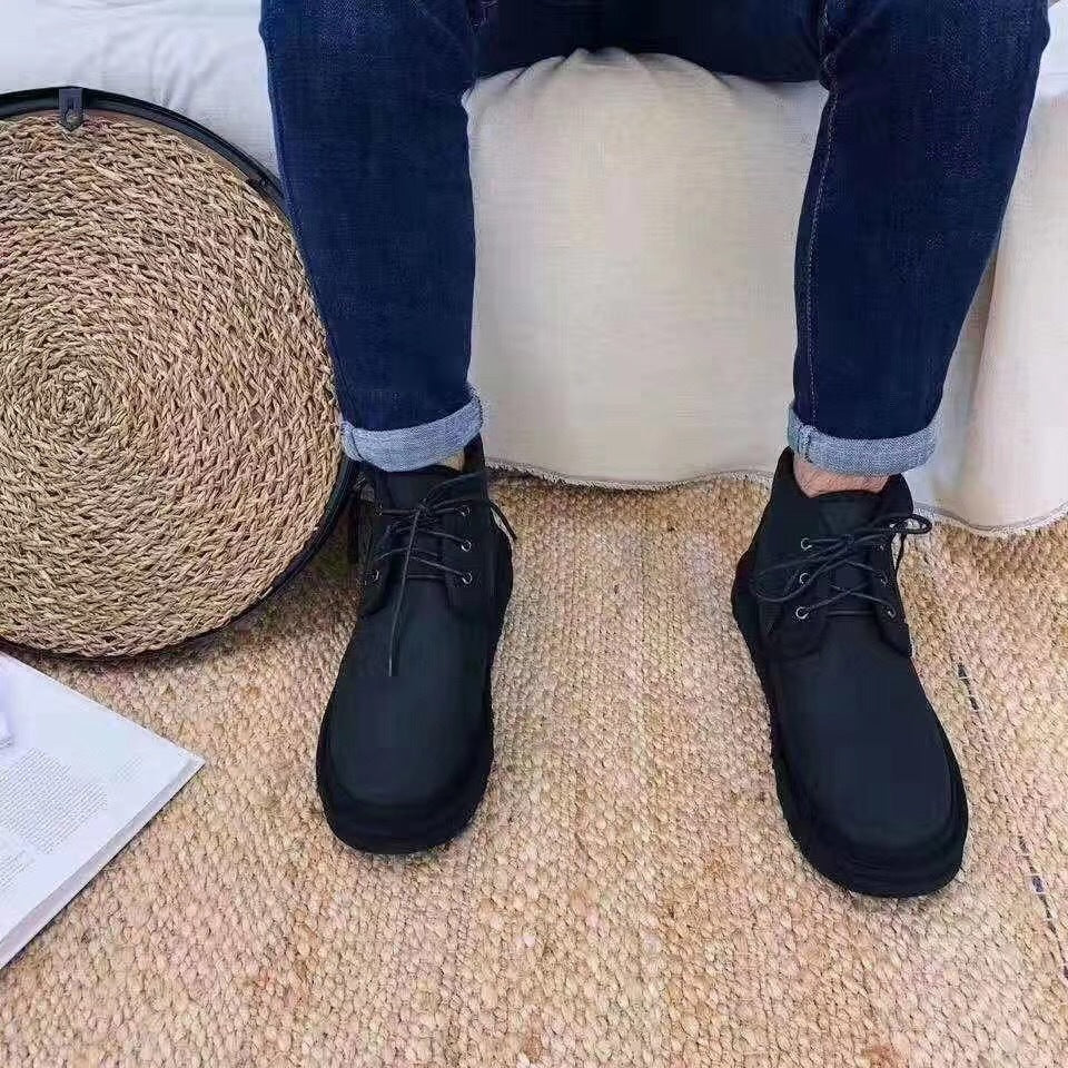 Black Zip-Up Casual Shoes - Style 3883 Updated Edition