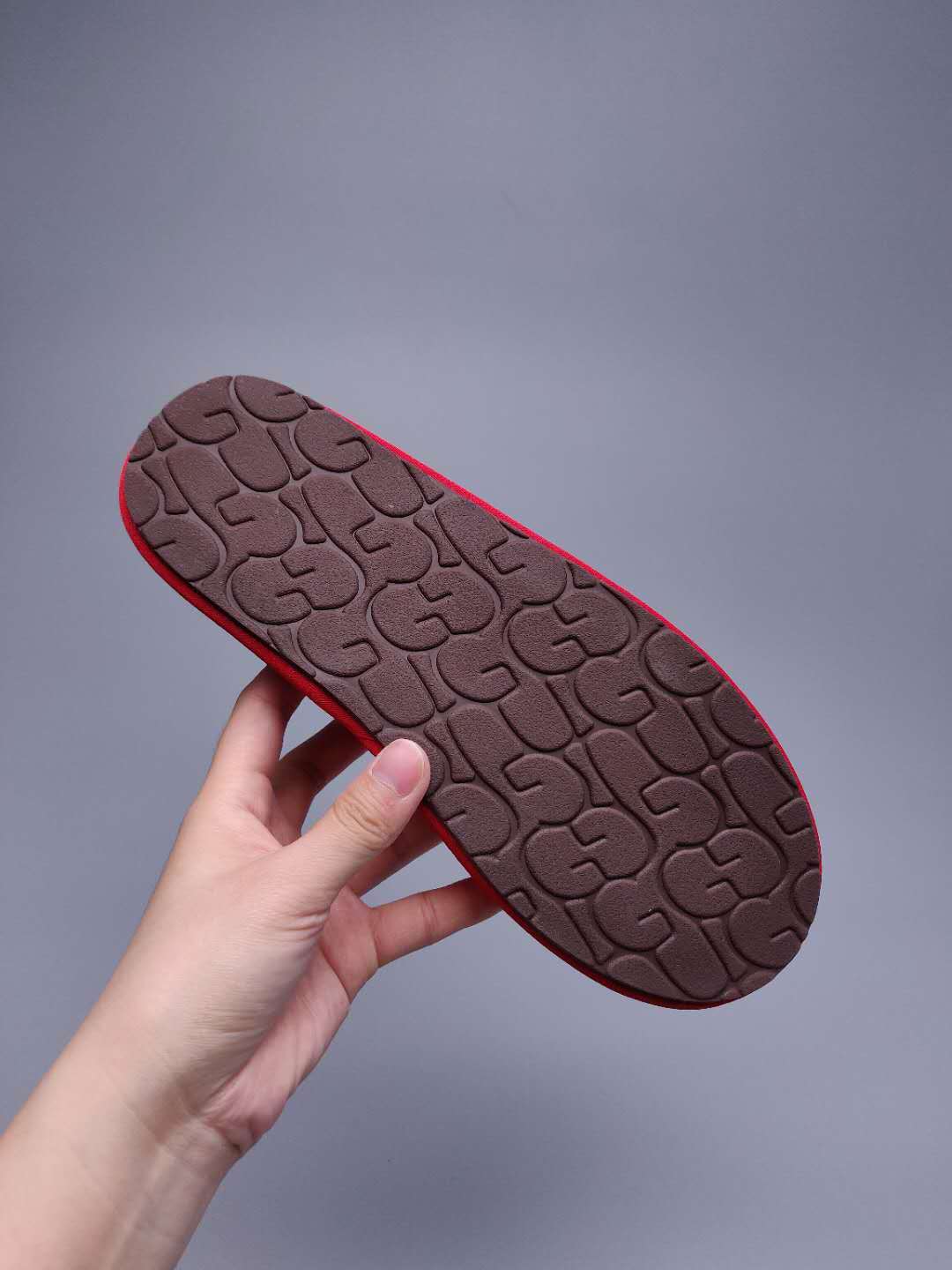 Bright Red Big G Indoor Slippers - Style 2593