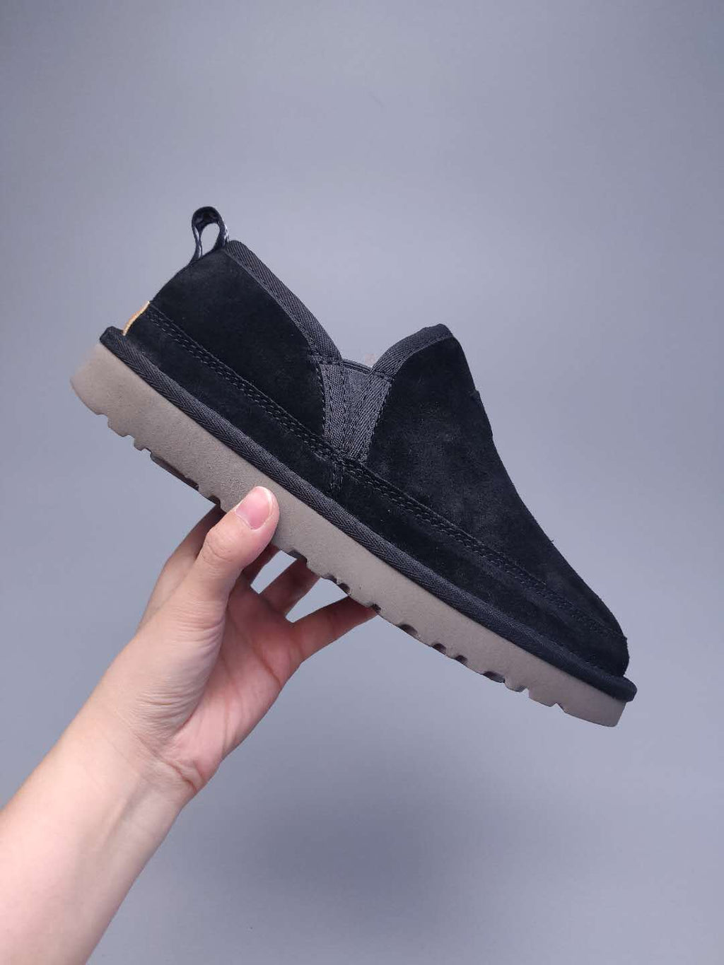 Men's Black Slip-On Low-Top Casual Shoes - Style 3455