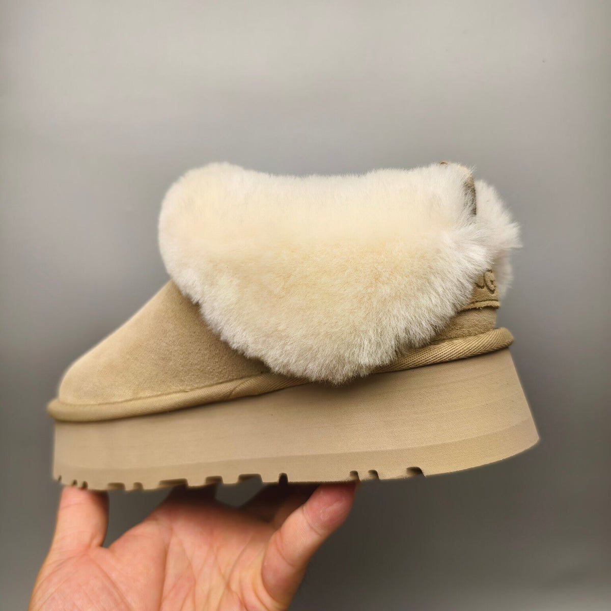 Sand Platform Slip-On Shoes - Style 1393