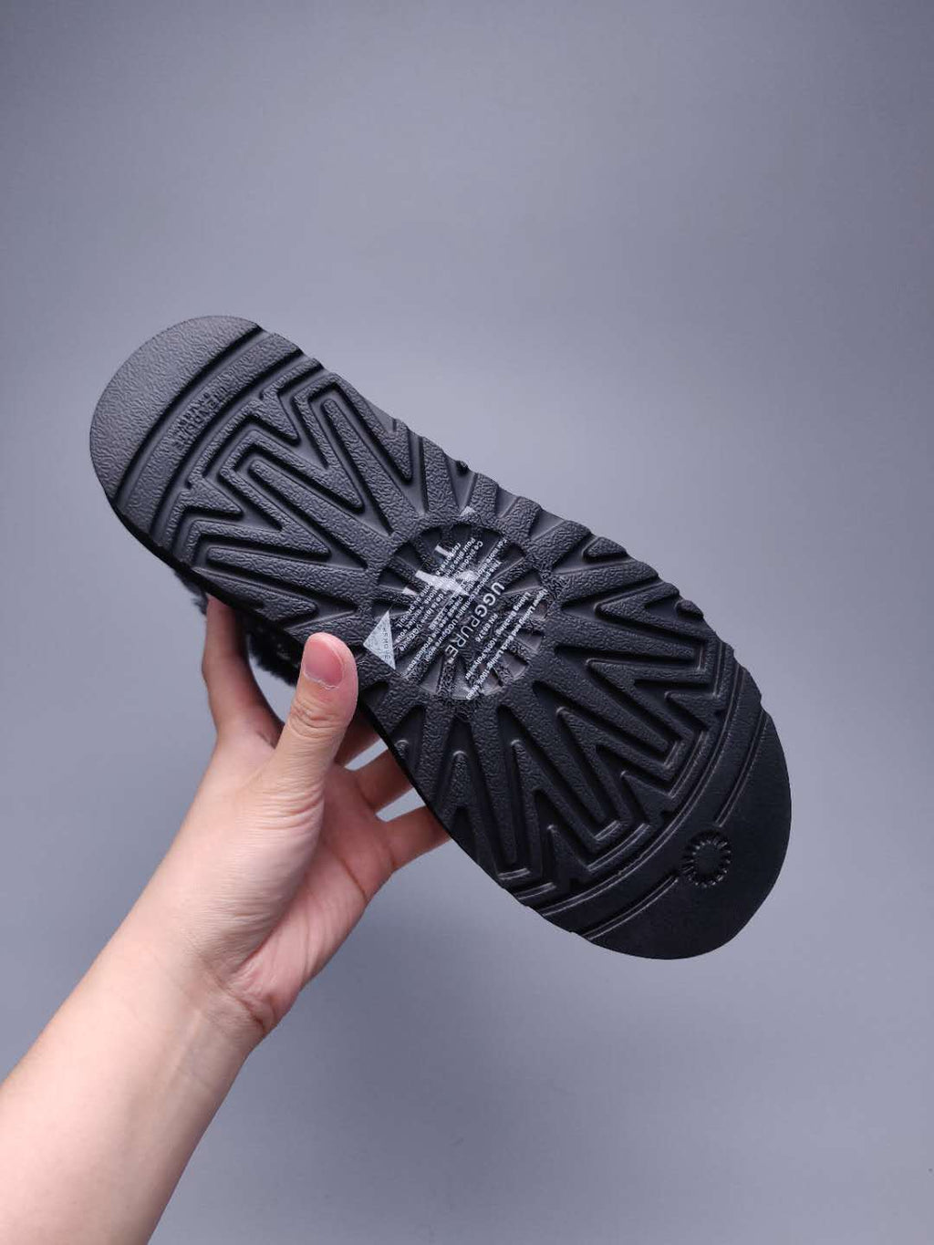 Black Fabric-Textured Footwear - Style 6554
