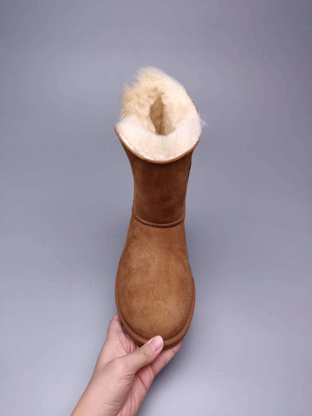 Chestnut Side-Zip Mid-Calf Boots - Style 2480