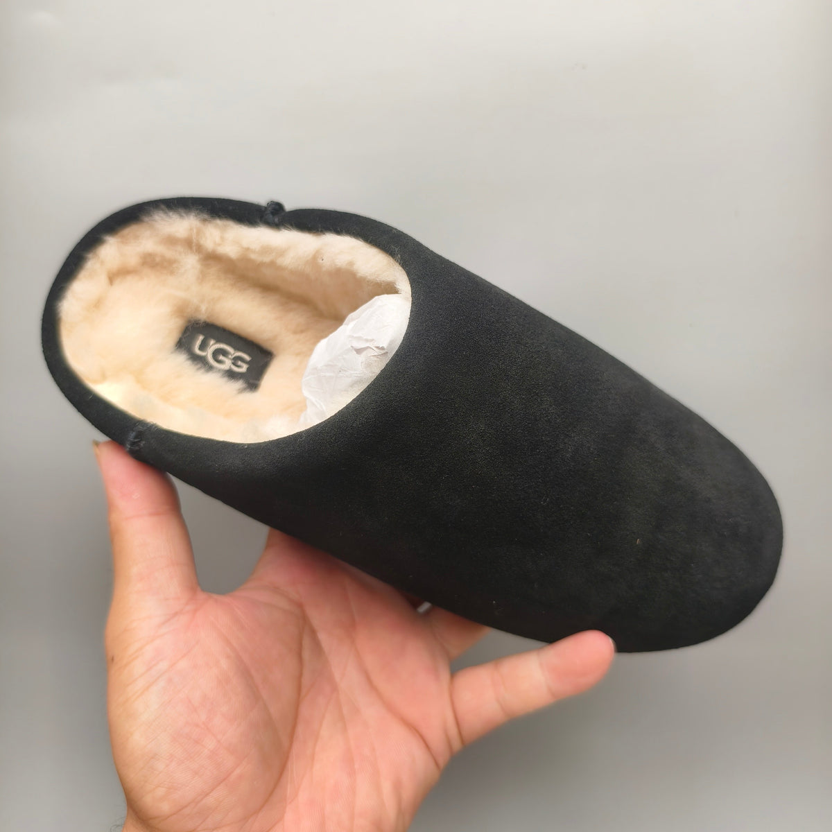 Black Slip-On House Shoes | Style 1390