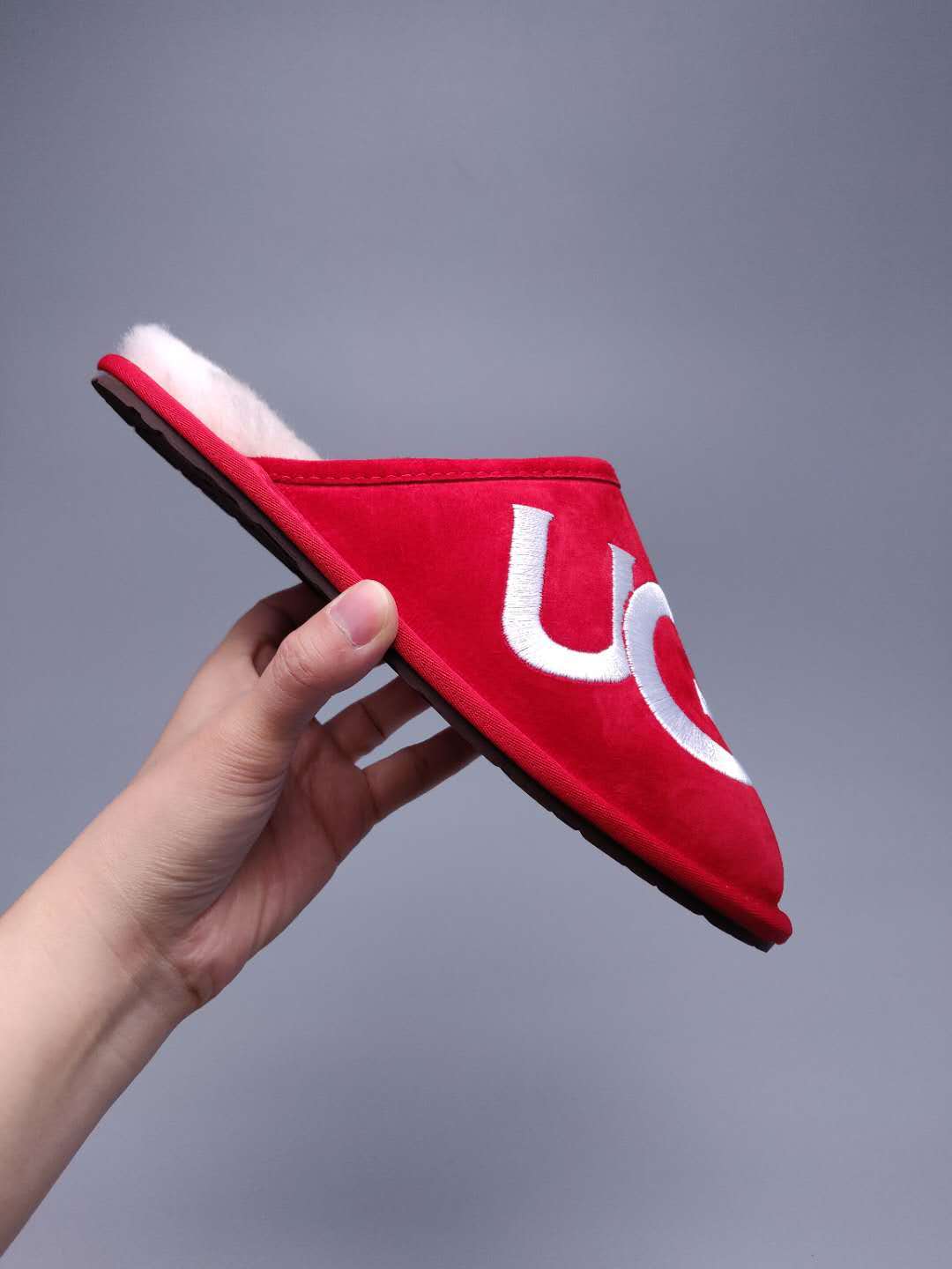 Bright Red Big G Indoor Slippers - Style 2593