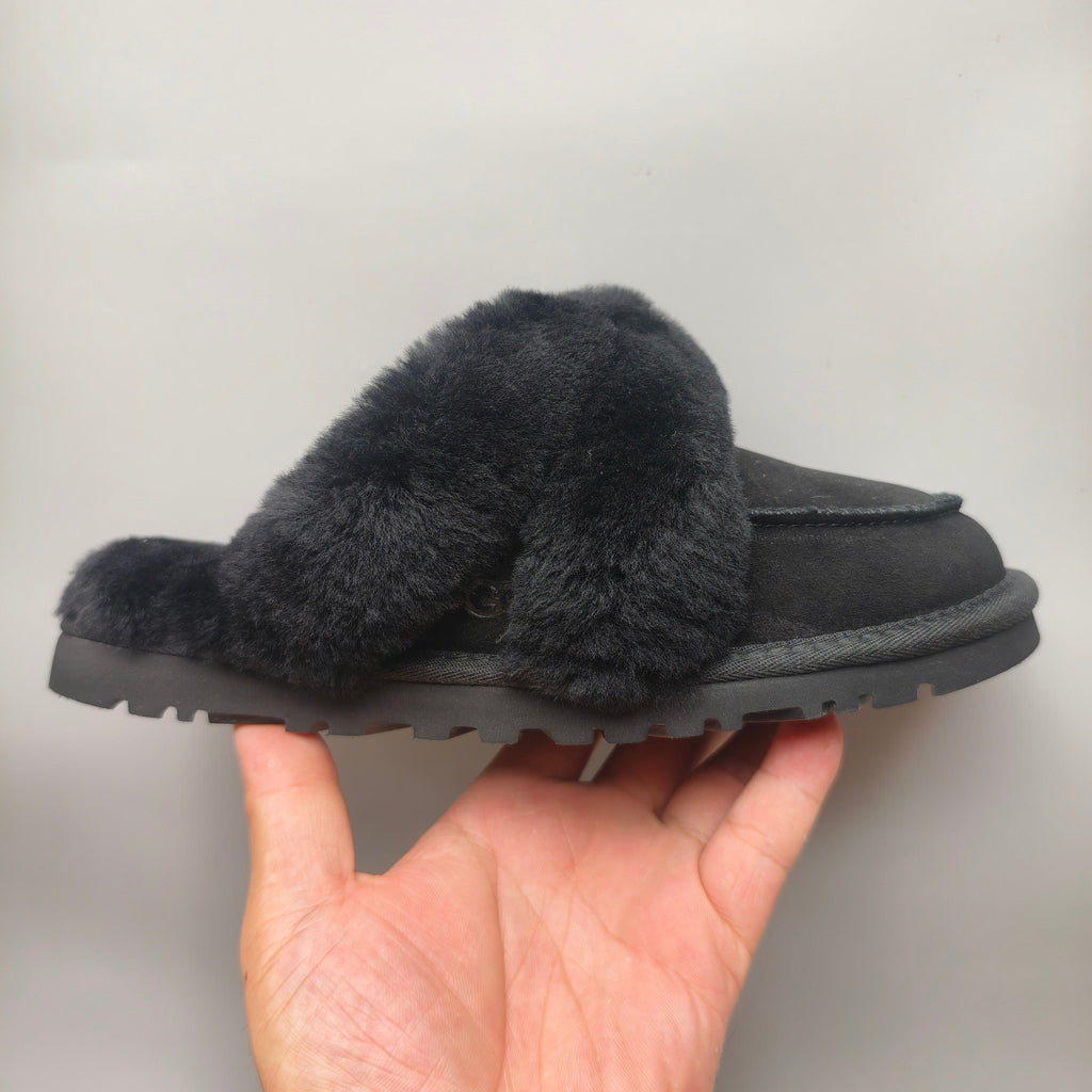 Black Casual House Slippers - Style 4571