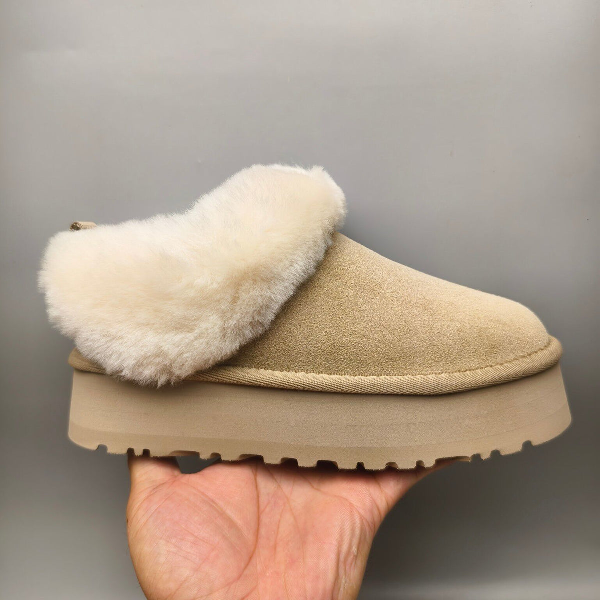 Sand Platform Slip-On Shoes - Style 1393
