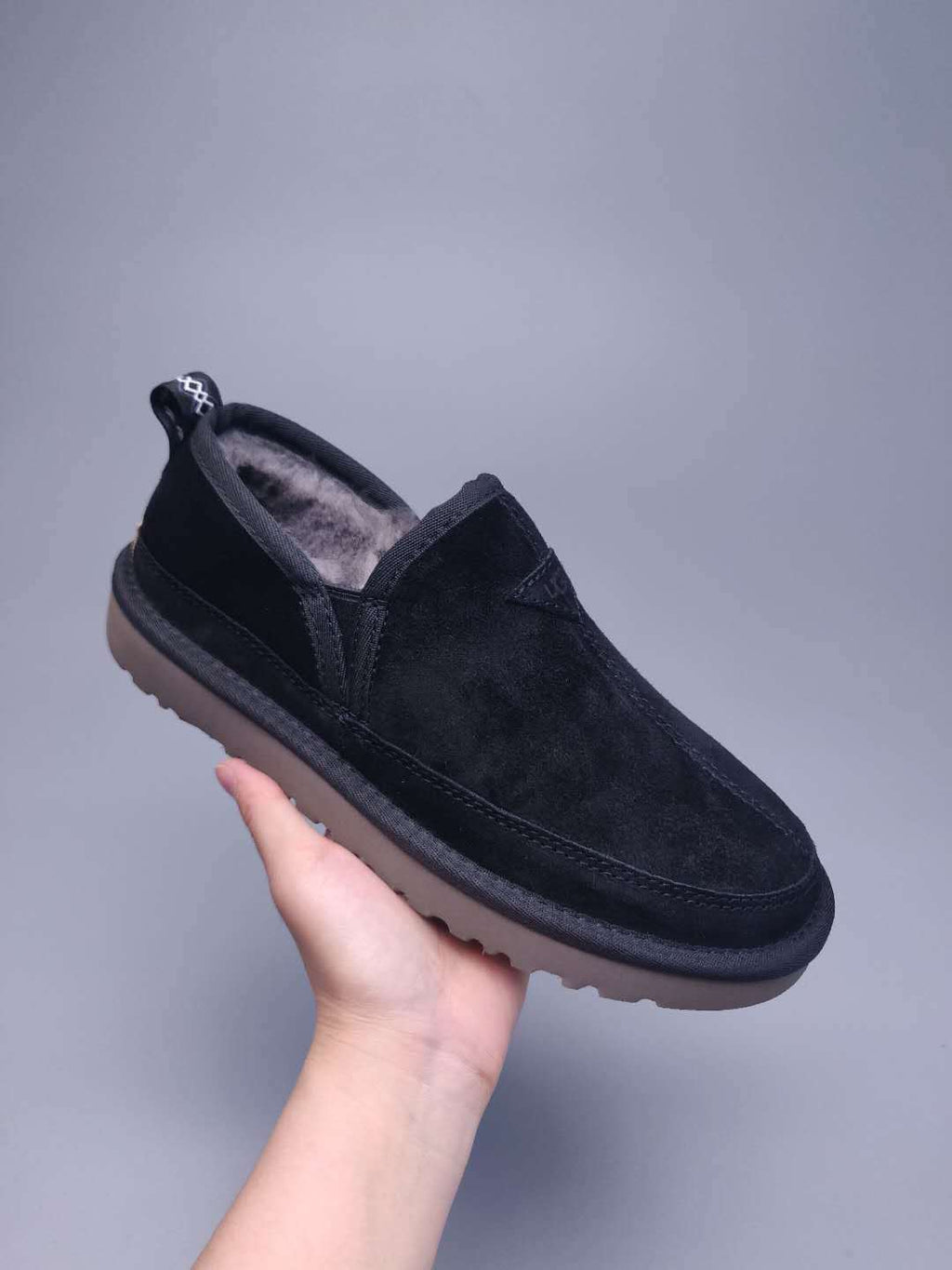 Men's Black Slip-On Low-Top Casual Shoes - Style 3455