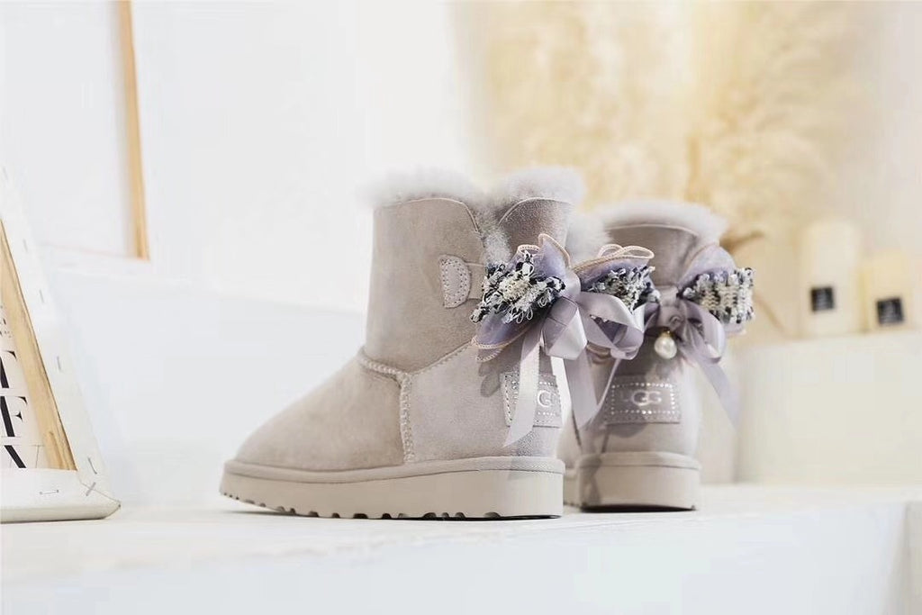 Diamond Gray Three-Way Snow Boots - Style 6503