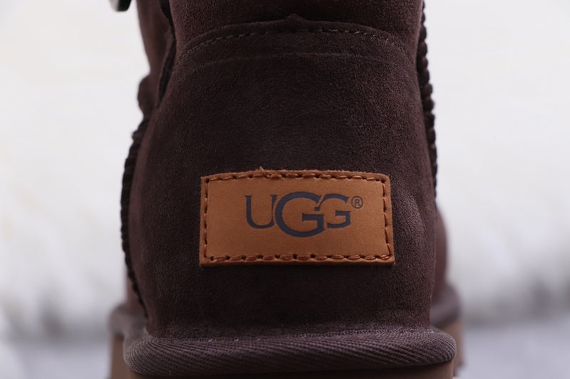 Coffee Brown W Mini Bailey Button II Boots - Style 6422