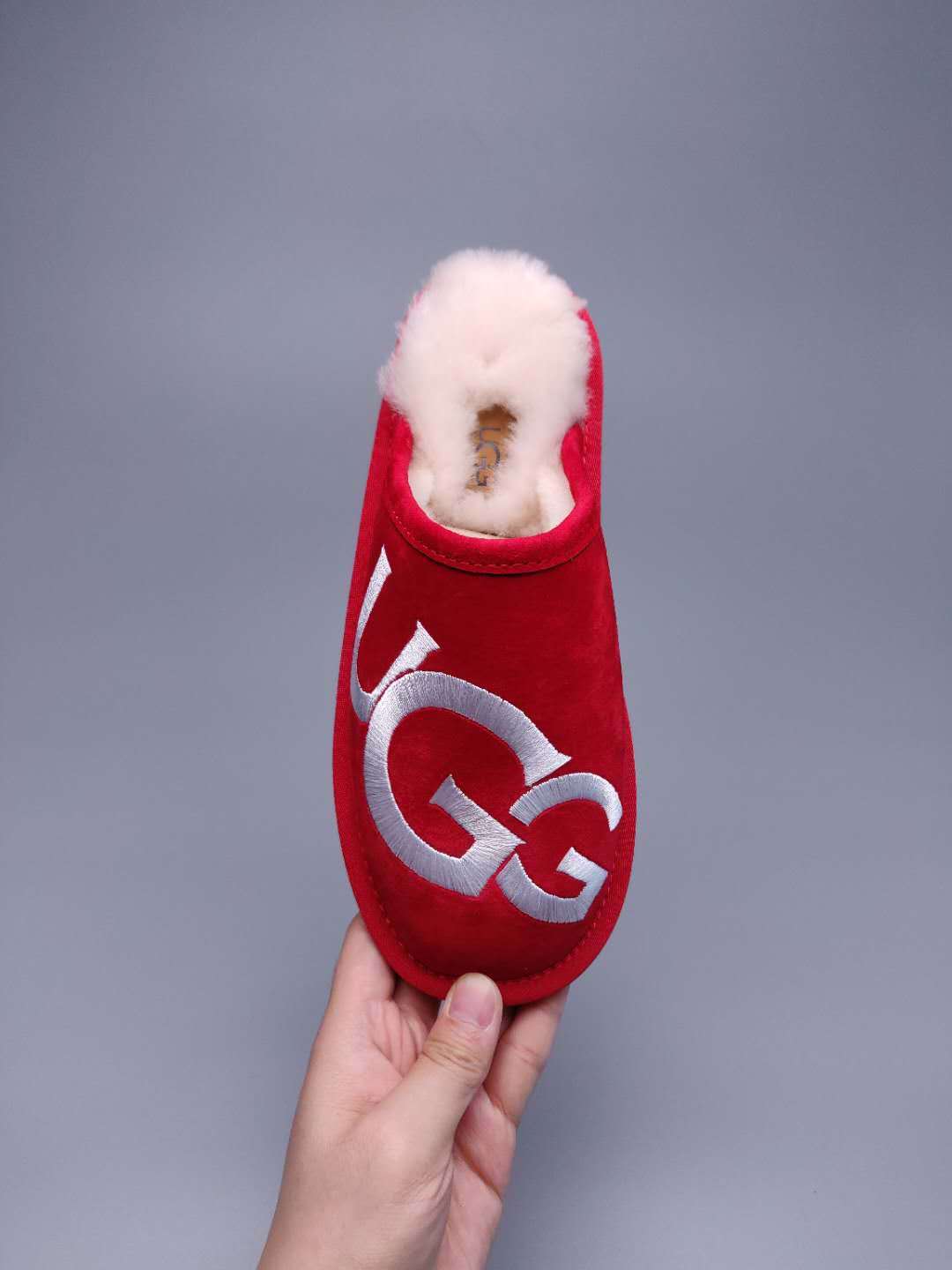 Bright Red Big G Indoor Slippers - Style 2593