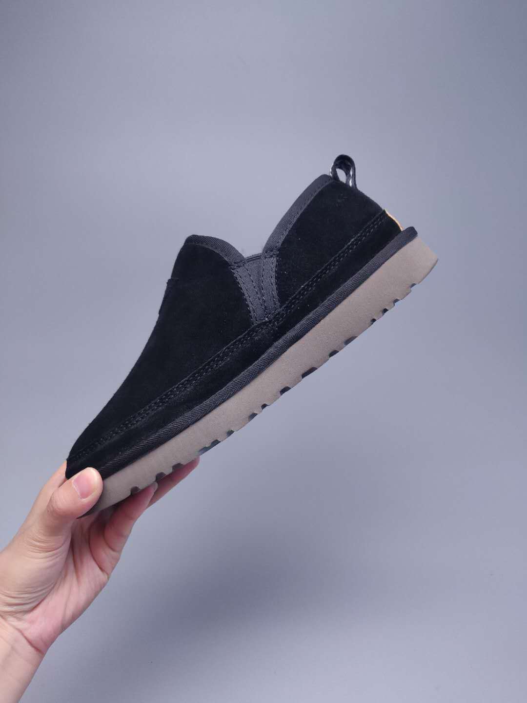 Men's Black Slip-On Low-Top Casual Shoes - Style 3455