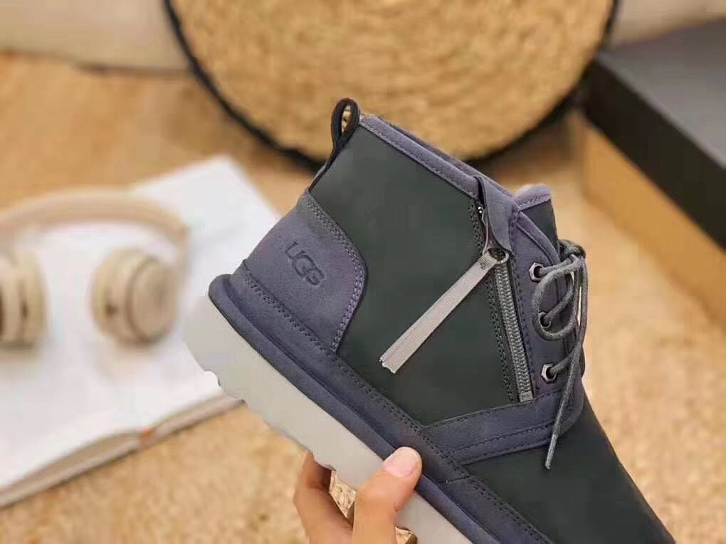 Dark Gray Zip-Up Casual Shoes - Style 3883 Updated Edition