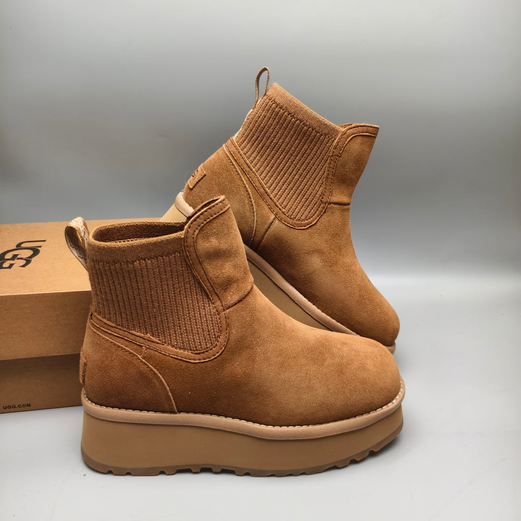 Chestnut 5 cm Platform Casual Shoes - Style 3258