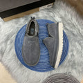 Men's Gray Slip-On Low-Top Casual Shoes - Style 3455