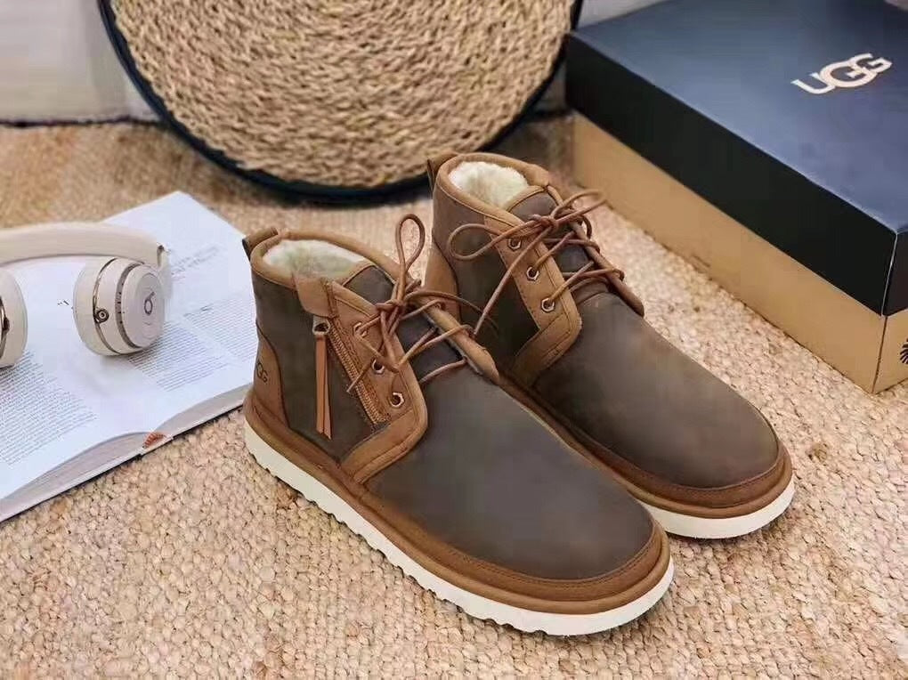 Chestnut Zip-Up Casual Shoes - Style 3883 Updated Edition