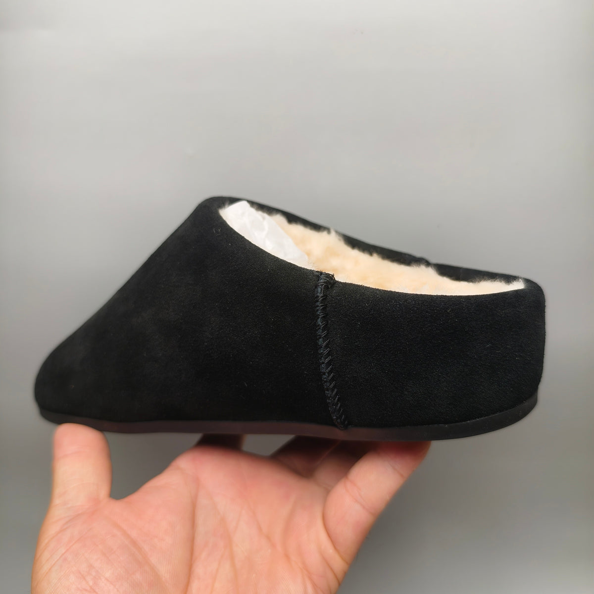 Black Slip-On House Shoes | Style 1390