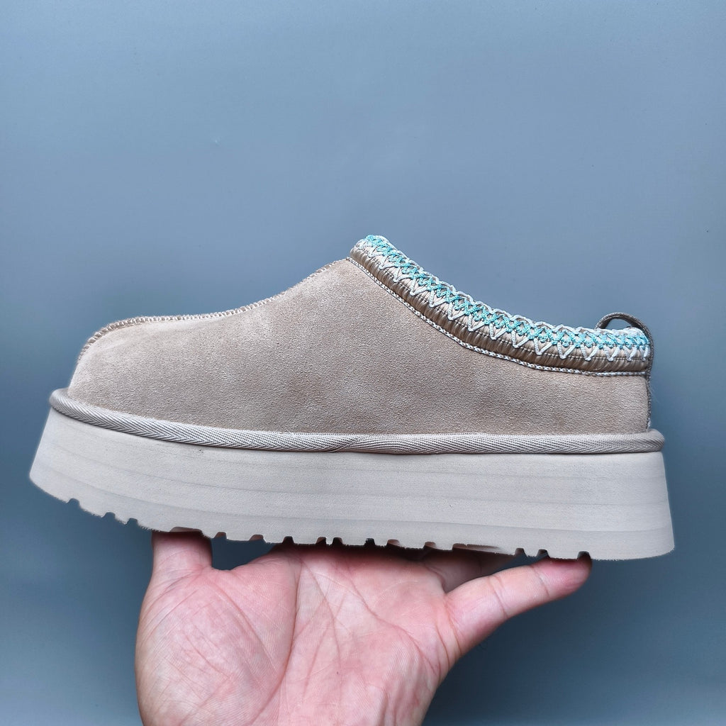 Beige Boho-Inspired Platform Casual Shoes - Style 2553 / 2130