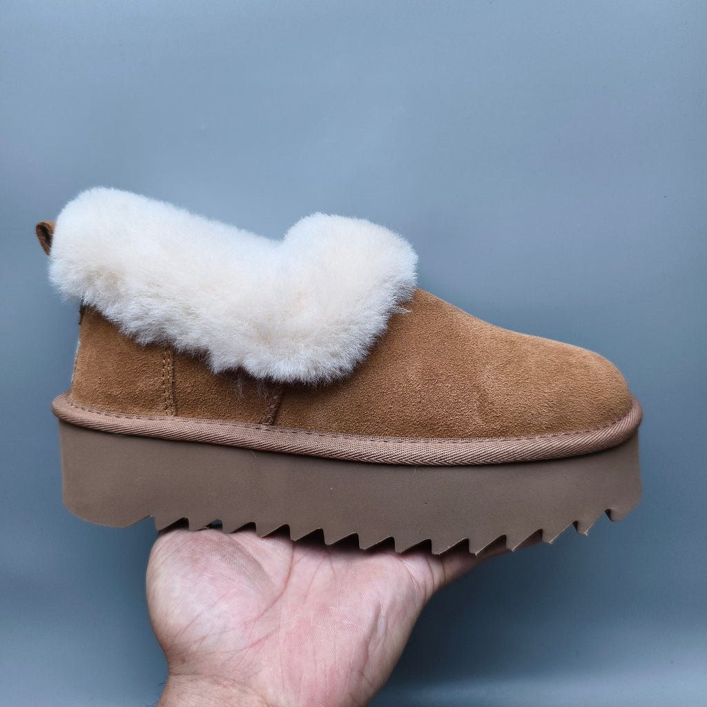 Chestnut Platform Casual Shoes - Style 6733