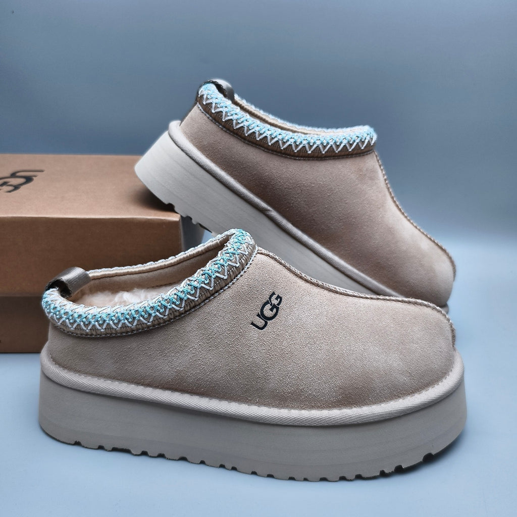 Beige Boho-Inspired Platform Casual Shoes - Style 2553 / 2130