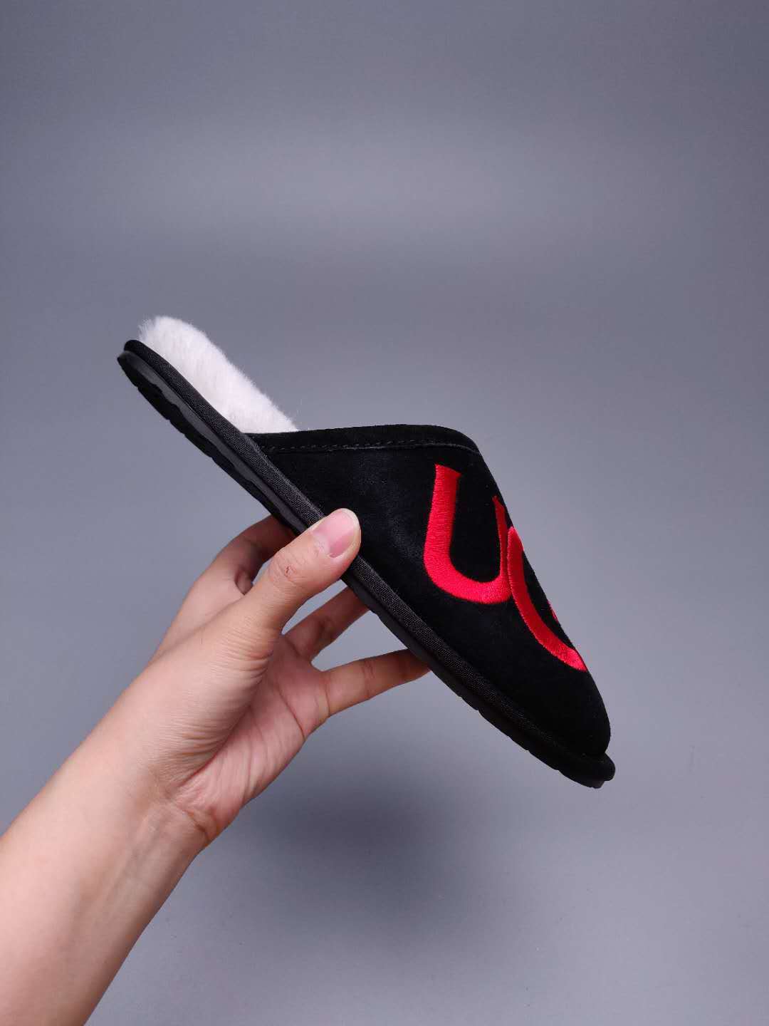 Black Big G Indoor Slippers - Style 2593