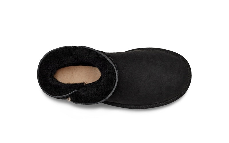 Black Side-Zip Ankle Boots - Style 2481