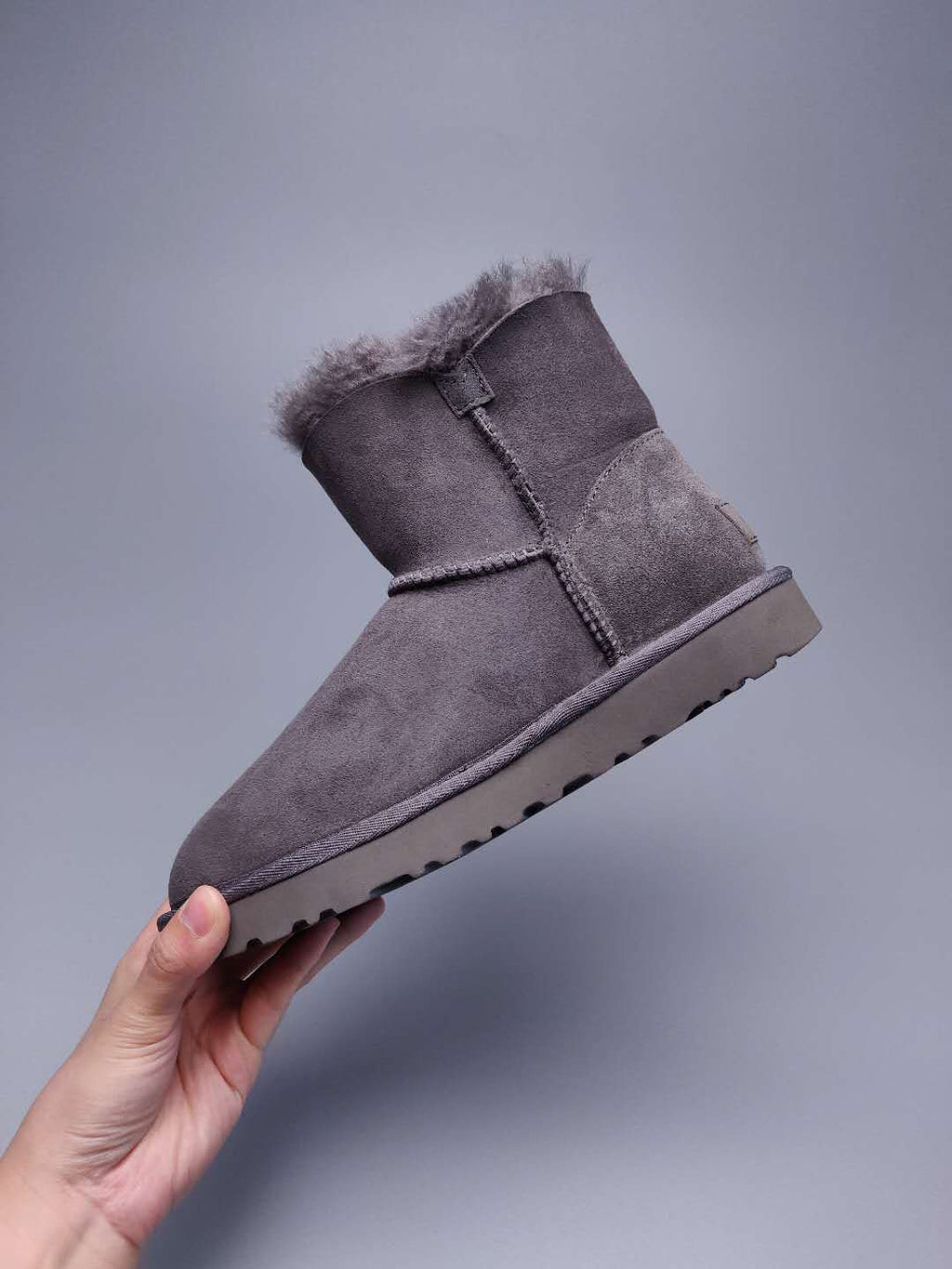 Gray Side-Zip Ankle Boots - Style 2481