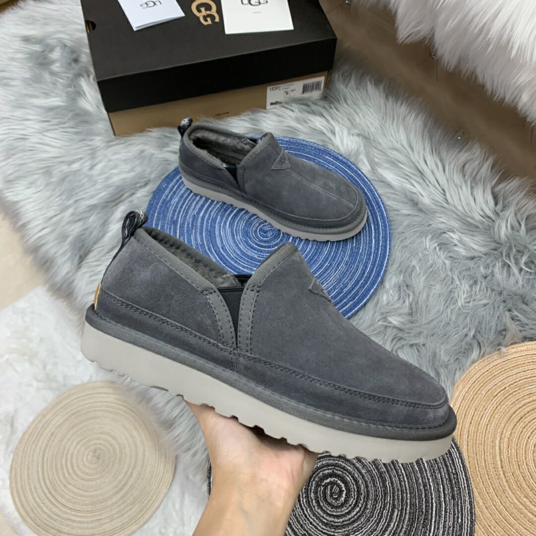 Men's Gray Slip-On Low-Top Casual Shoes - Style 3455