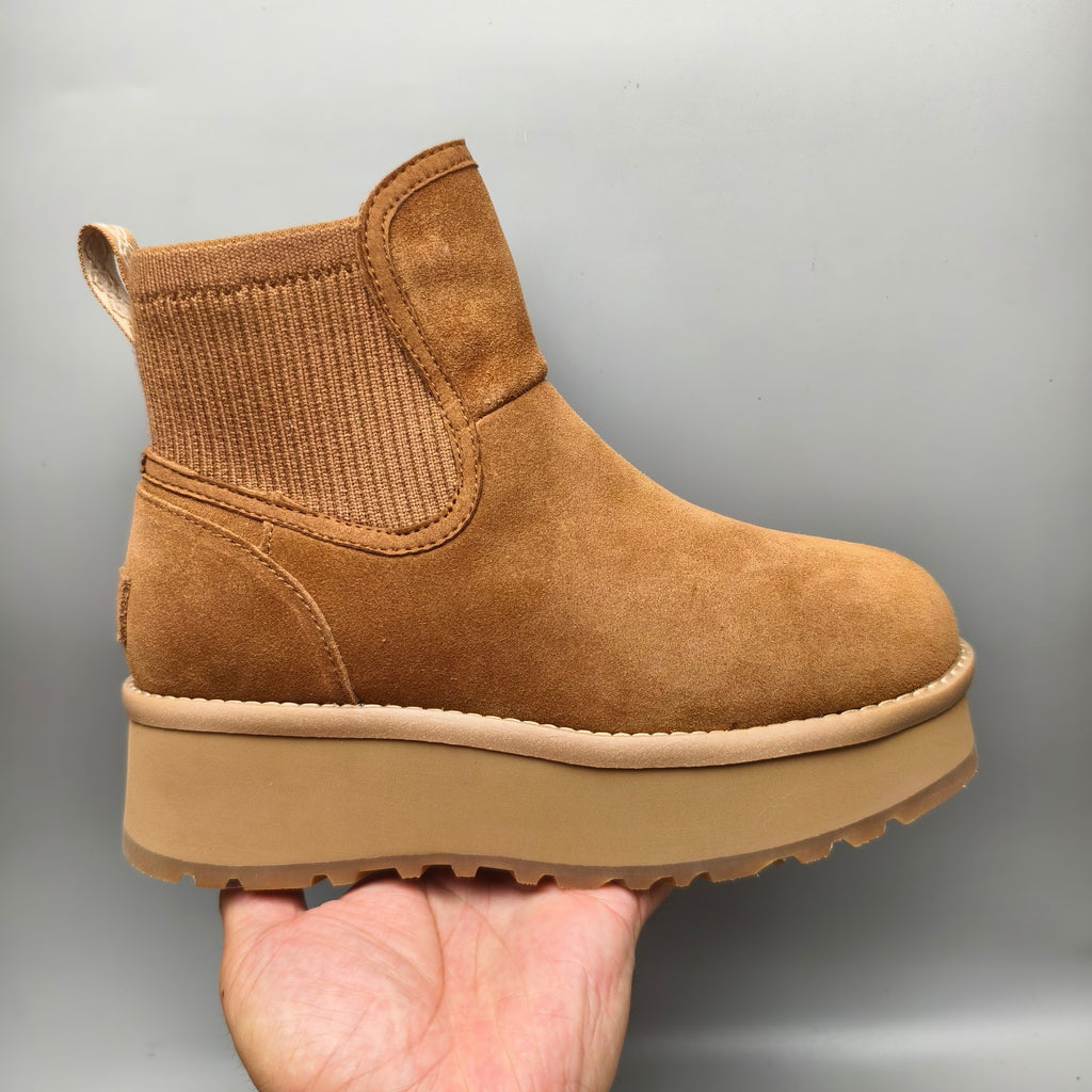 Chestnut 5 cm Platform Casual Shoes - Style 3258