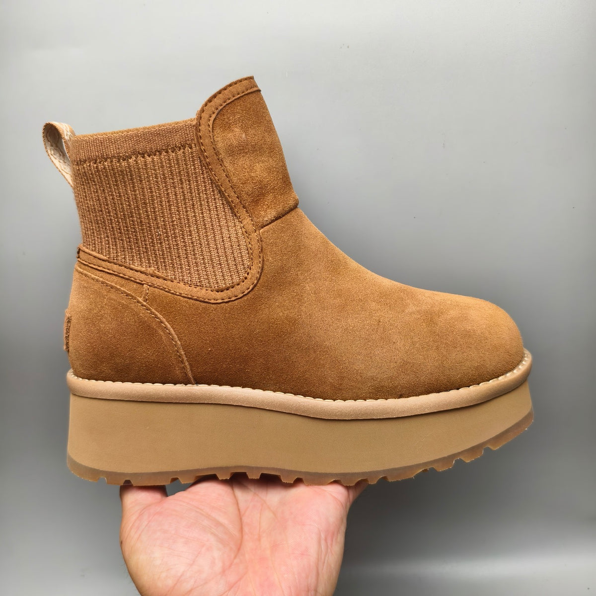 Chestnut 5 cm Platform Casual Shoes - Style 3258