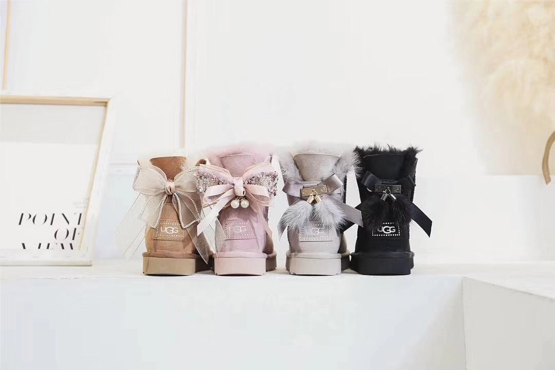 Dusk Pink Three-Way Snow Boots - Style 6503