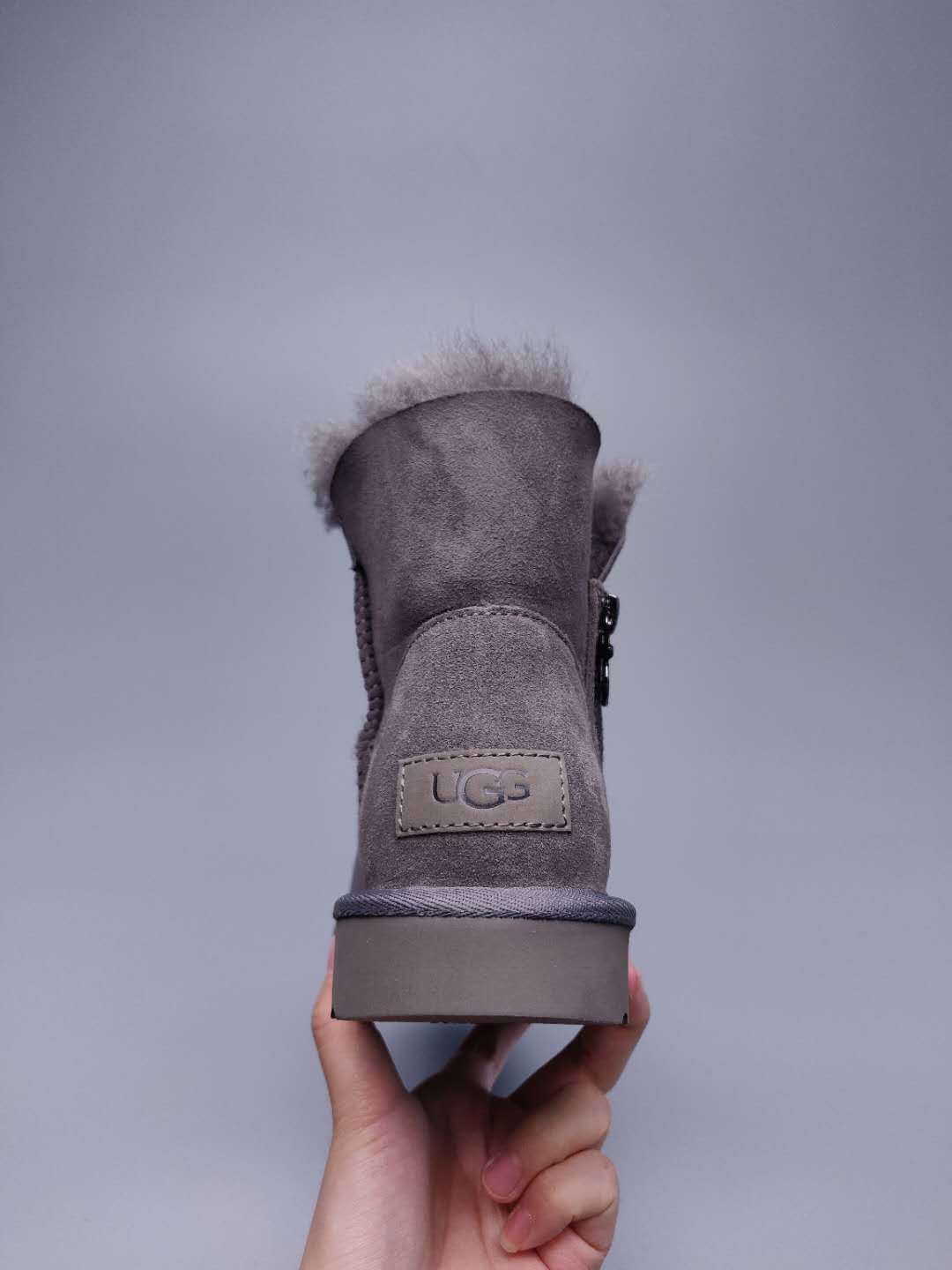 Gray Side-Zip Ankle Boots - Style 2481