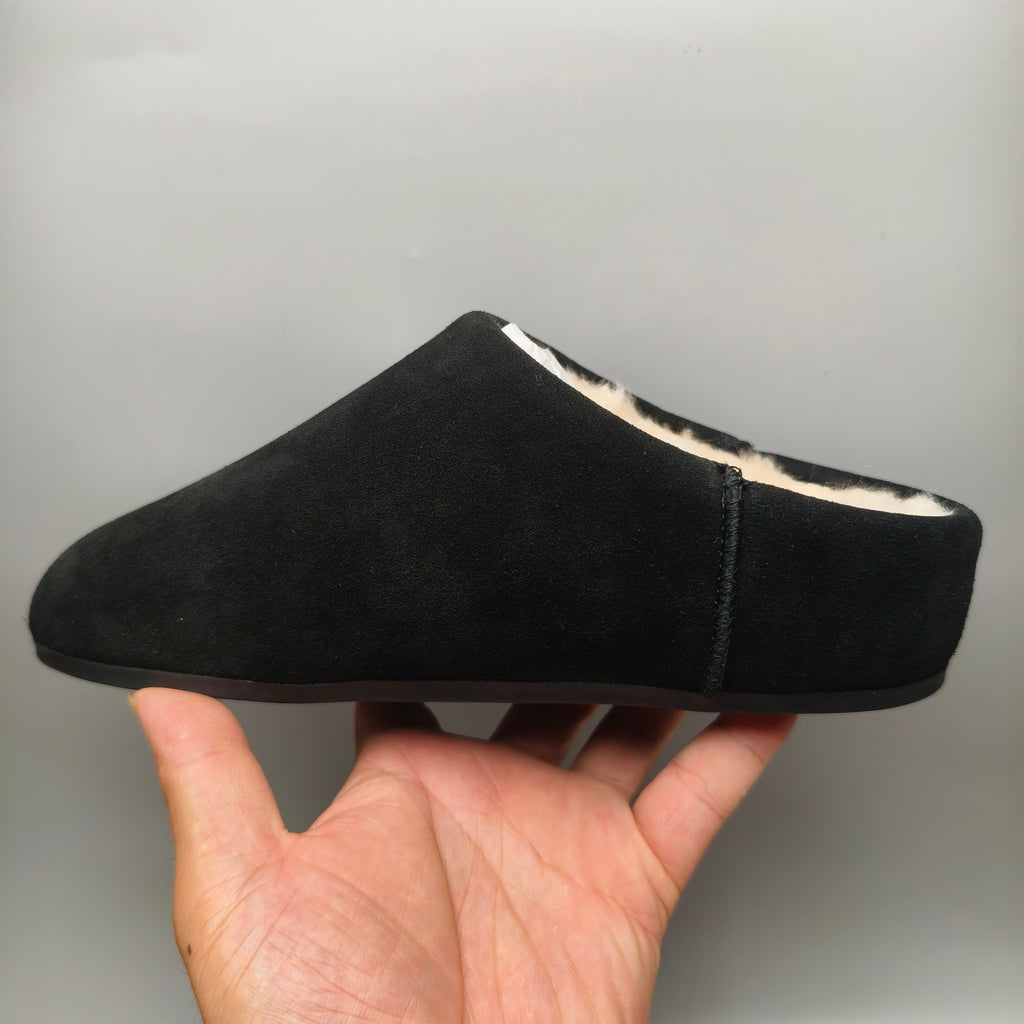 Black Slip-On House Shoes | Style 1390