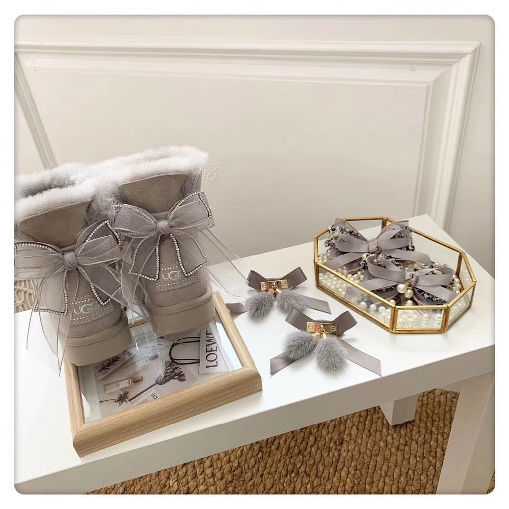 Diamond Gray Three-Way Snow Boots - Style 6503