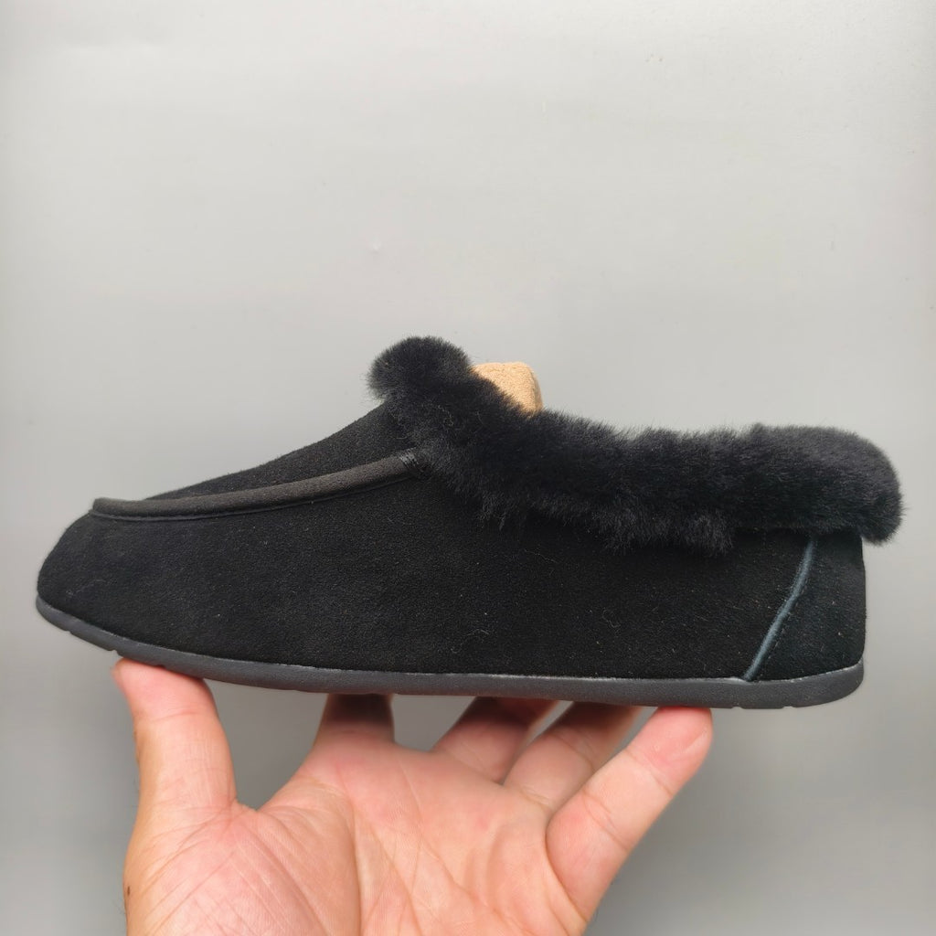 Black Slip-On House Shoes | Style 1391