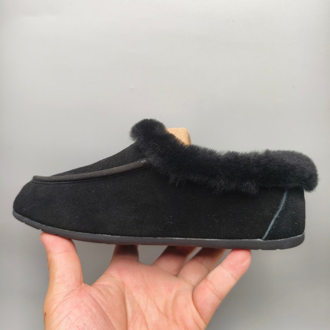 Black Slip-On House Shoes | Style 1391