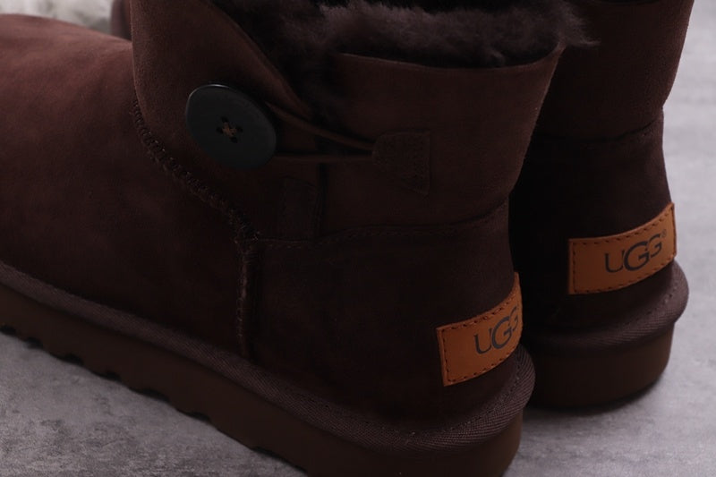 Coffee Brown W Mini Bailey Button II Boots - Style 6422