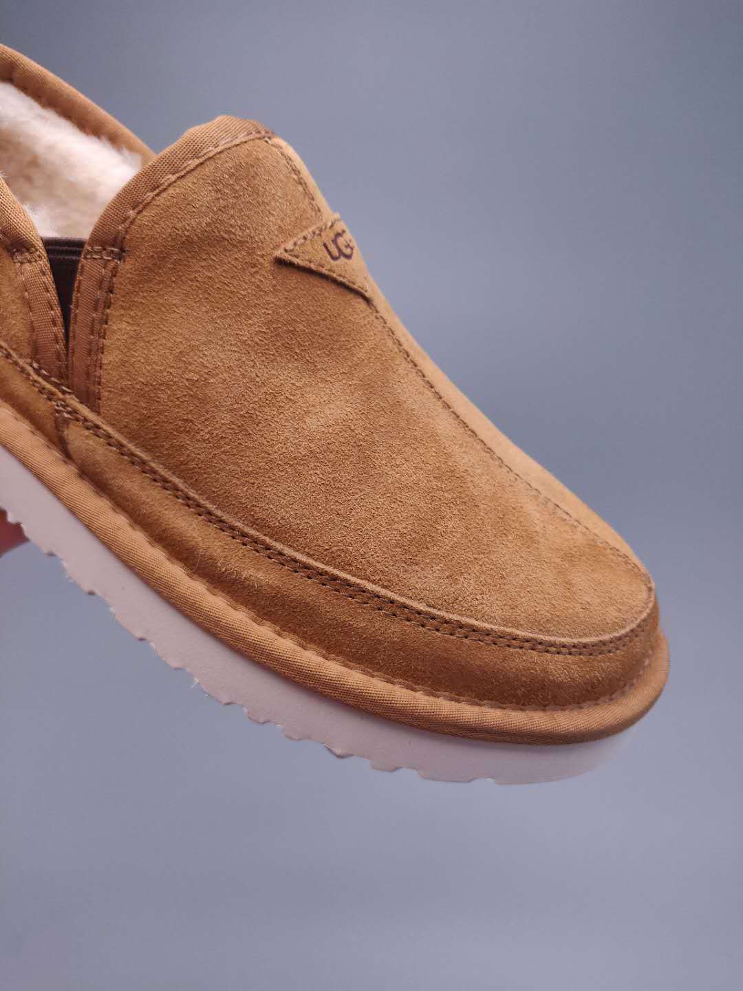Men's Chestnut Slip-On Low-Top Casual Shoes - Style 3455