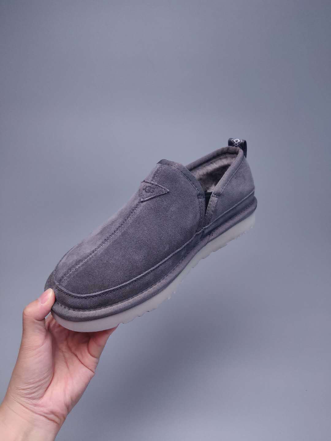 Men's Gray Slip-On Low-Top Casual Shoes - Style 3455