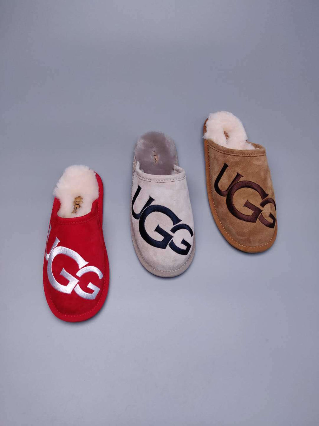 Bright Red Big G Indoor Slippers - Style 2593