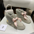 Gray Daisy, Chain & Ribbon Detail Shoes - Style 7888
