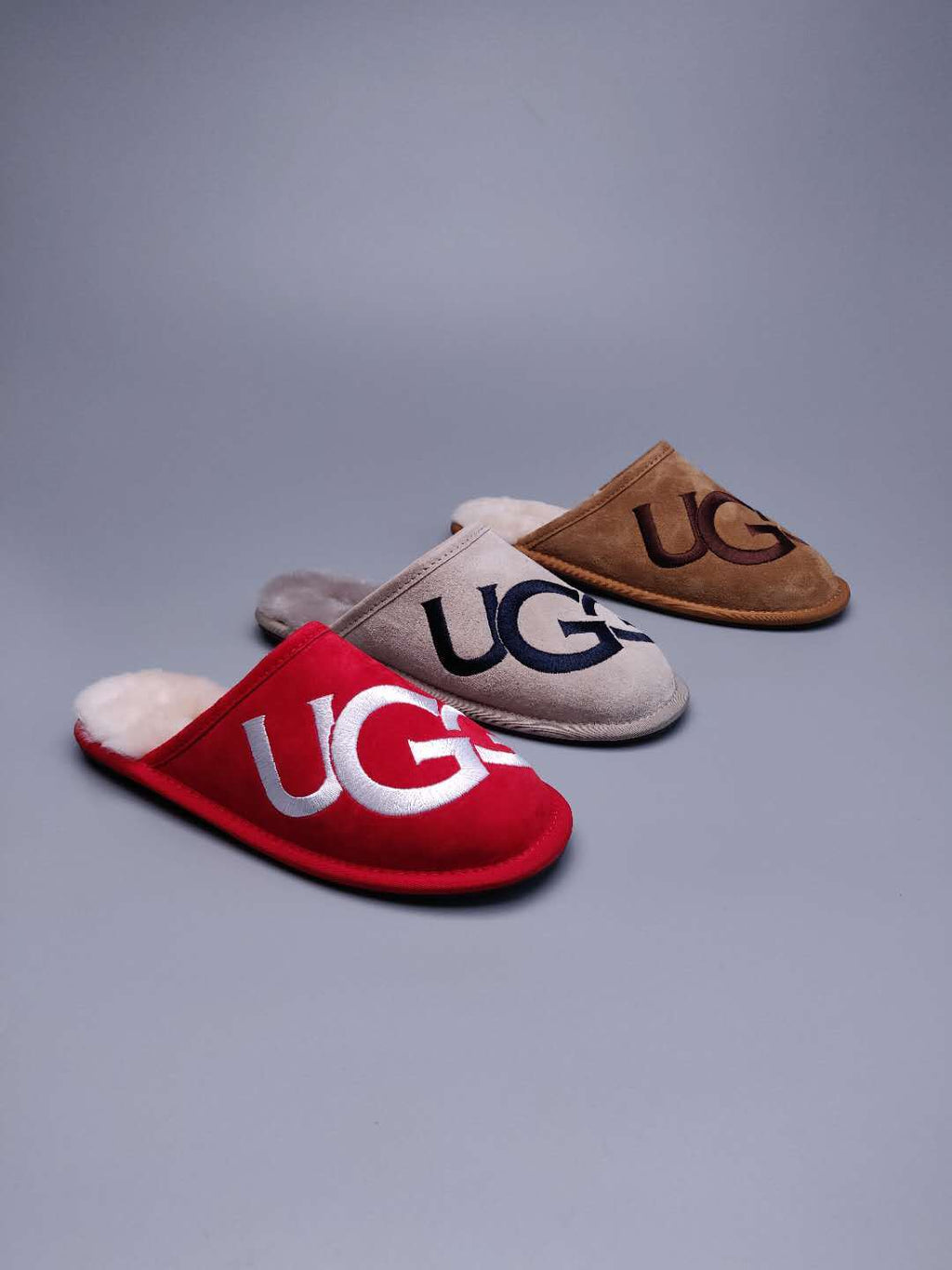 Gray Big G Indoor Slippers - Style 2593
